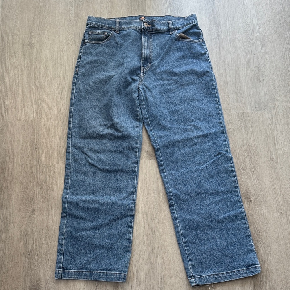 Dickies Men's Relaxed Fit Blue Jeans